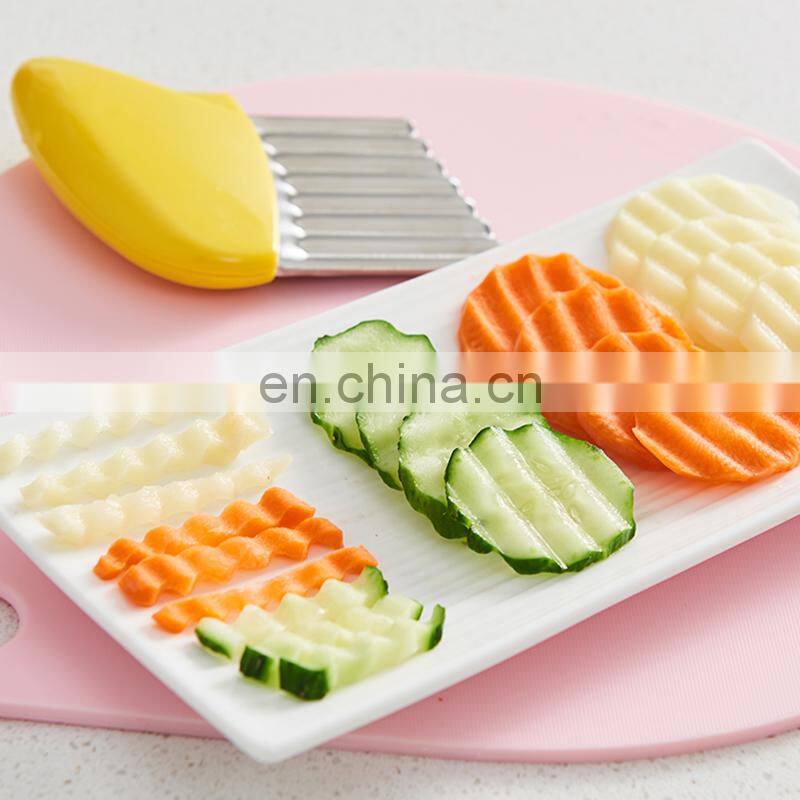 Multi-function Wrinkled French Fries Salad Corrugated Cutting Knife Potato Slices Knife