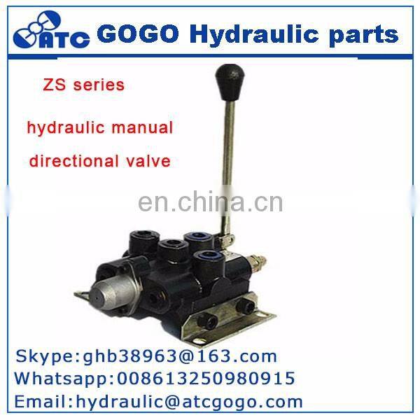 Sectional hydraulic manual directional valve for forklift excavator