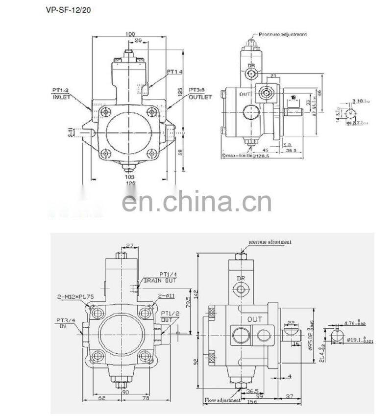 hydraulic Variable vane pump VP-SF-12-C VP-SF-20-C VP-SF-30-C VP-SF-40-C