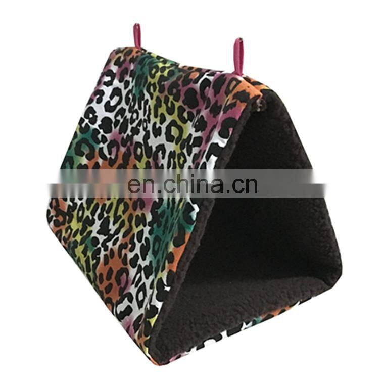 Hot Selling Cotton Bird Hanging Cage Triangle Hammock Fashionable Warm Nest Pet Nest