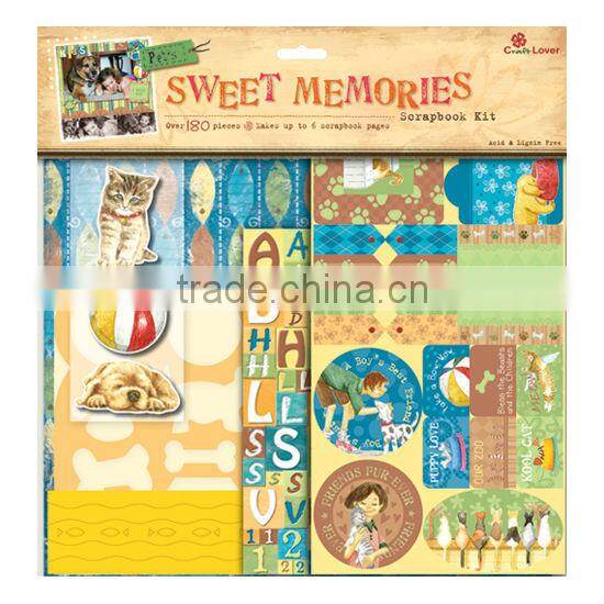 DIY Craft Set Sweet Memories Spring Flower Scrapbook Kit