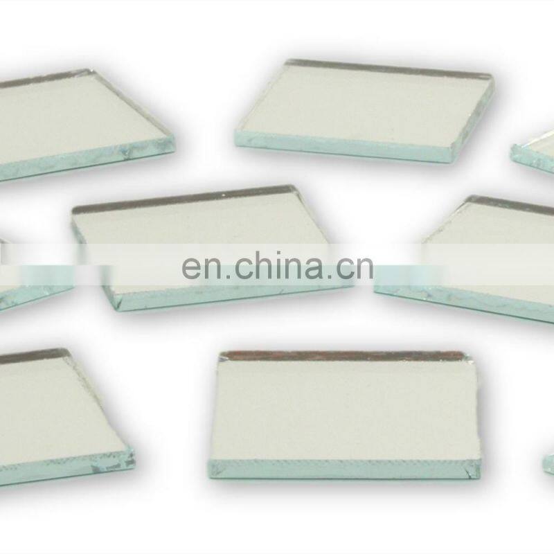 Wholesale Small Craft Mirror Silver Coated Square Mirror Glass Tiles