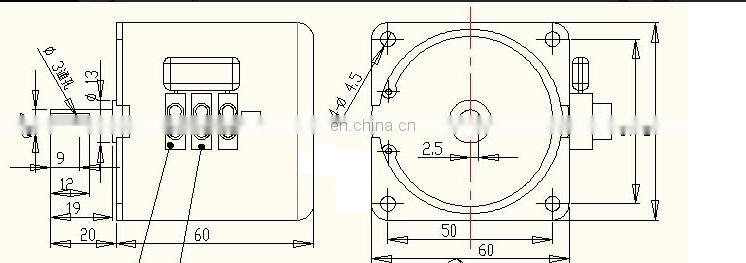 60KTYZ 220VAC 14W 80r/min gear reducing motor permanent magnet synchronous motor