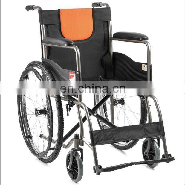 2021 New home full steel tube reinforced collapsible manual wheelchair