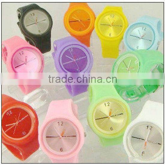TM-2808 colorful fashion jelly silicon watch bracelet watches
