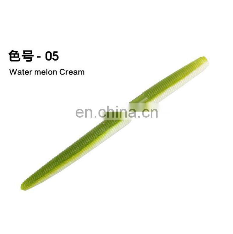 Amazon 13.5cm 10g Super Soft Plastic Wacky Grub Worm Fishing Bait Bass Fishing Lure
