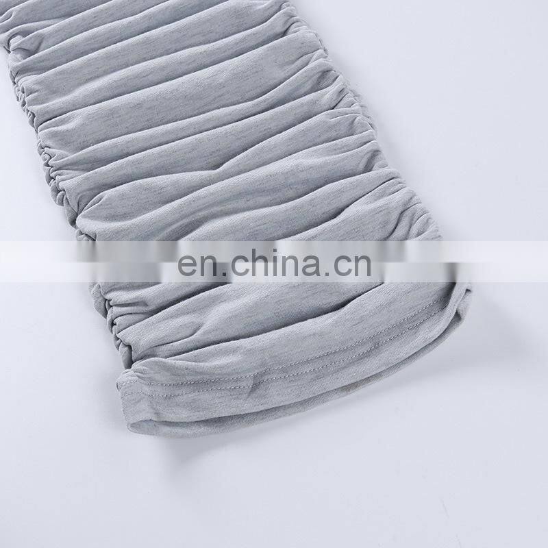 Clothing wholesale custom sports and leisure sweater women's trousers Slim straight leg pants pile pile trousers pleated sweat