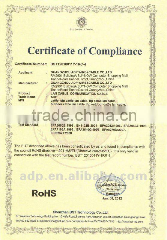 Cat5e Patchcord from Professional Manufacturer