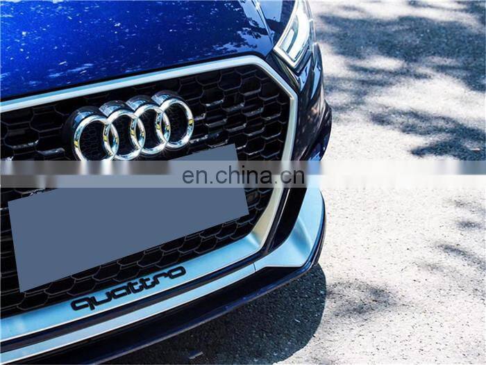 Runde Top Quality For 2017-2019 Audi A3 S3 Upgrade RS3 Front Bumper Front Grille Body Kit