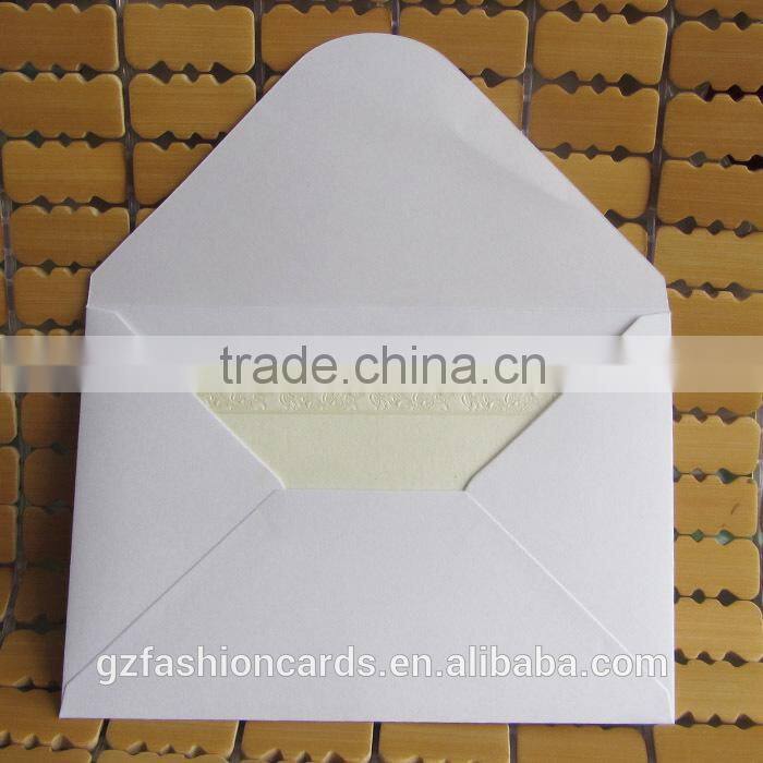 Simple Design Handmade Embossed Big Small Size Wedding Card