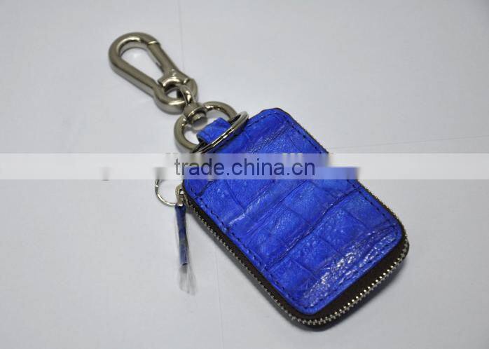 Guangzhou High Quality Luxury Crocodile Leather Car Key Case Key Holder for Men Genuine Leather Key Case