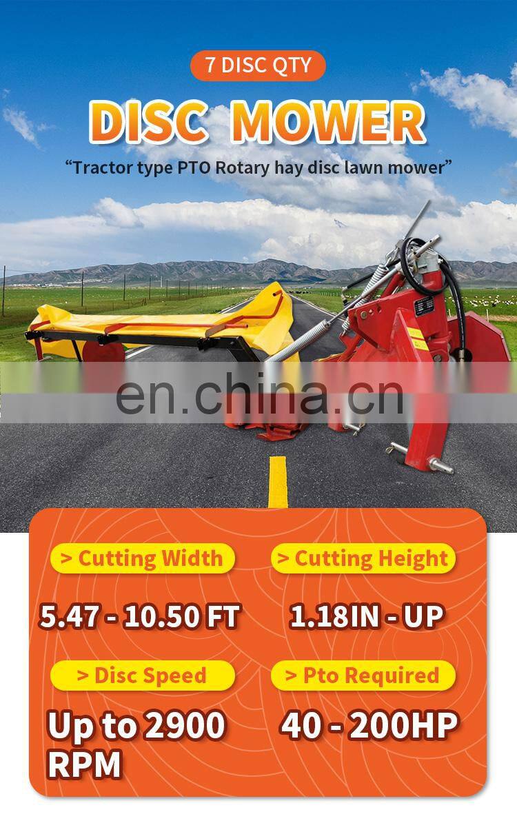 Tractor rear side mower slasher grass cutting machine