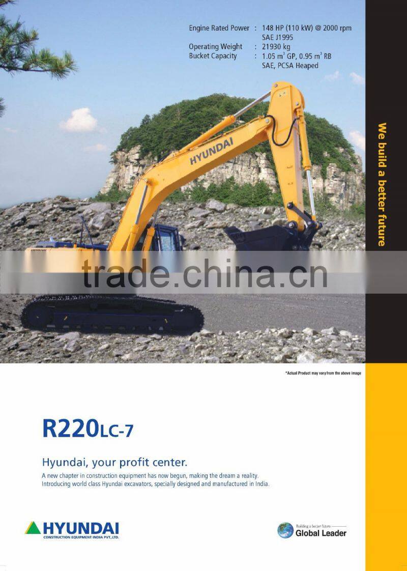 Hyundai Hydraulic Excavator Model R220LC 7