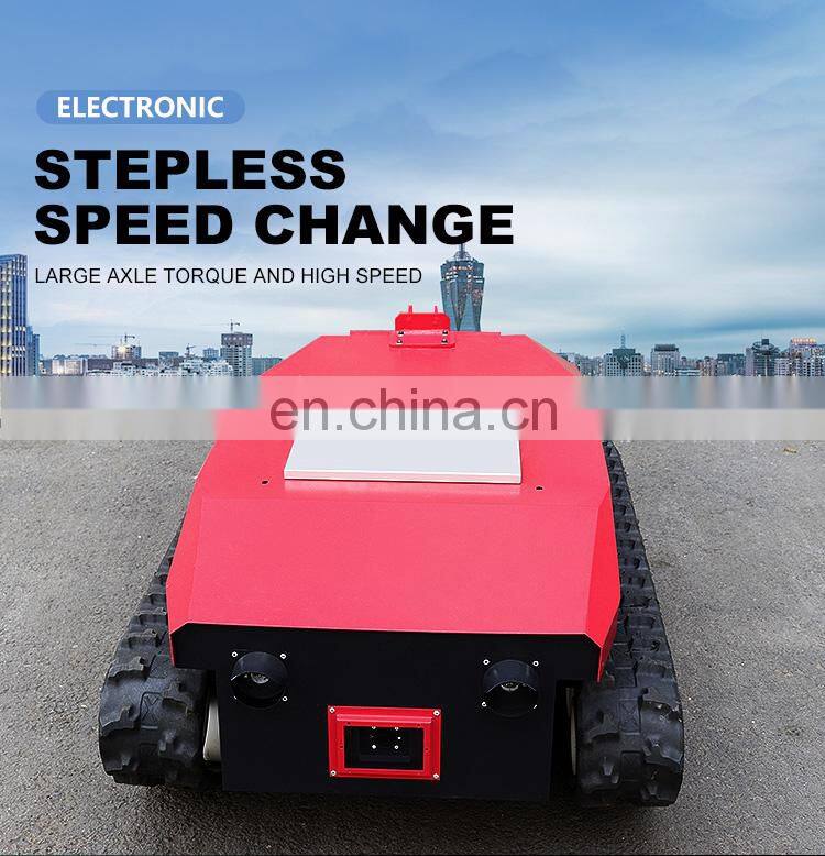 Rubber tracked chassis for lawn mower tracked chassis platform with rubber track crawler