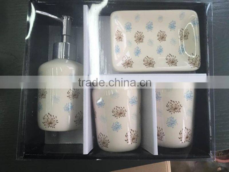 4PCS HOT-SALE CHEAP PRICE CERAMIC BATHROOM SET