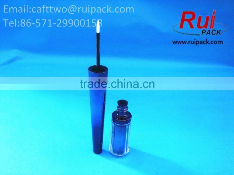 Blue double layers eyeliner case, empty long thin shape eyeliner tube