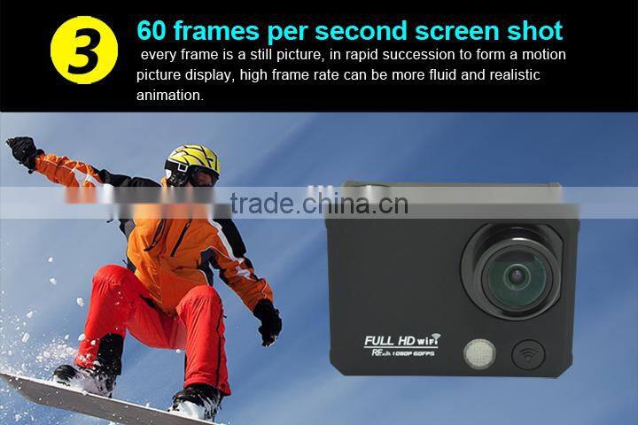 New 4K action sports camera with wifi& remote control underwaterproof with 50 meters