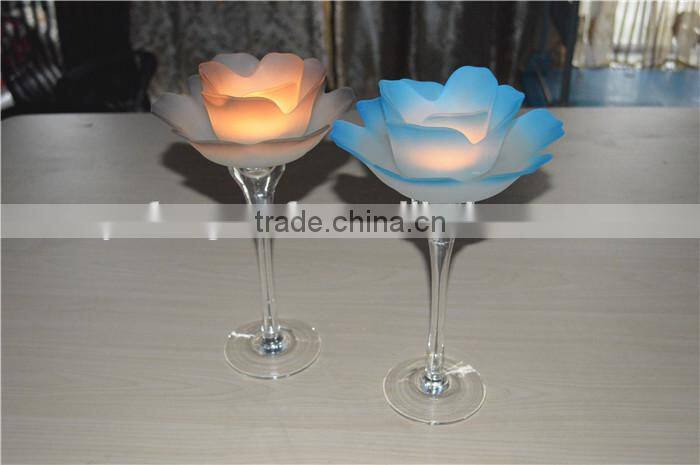 Lotus tealight candle holder candle jar flower candle