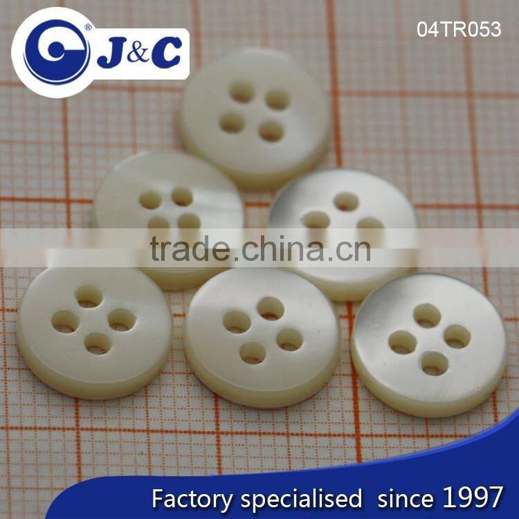 J&C flat Trocas shell buttons with red bottom for fashion shirt.TR053,054