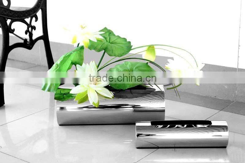2016 New 304 Stainless Steel Abstract Modern Flower Vase Home Decoration Potiche