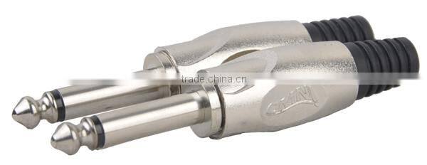 Professional 1/4" 2 Pin Male Connector QT165