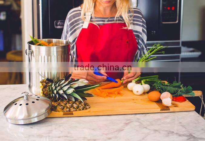 2016 Hot saling 1gallon Kitchen Stainless steel compost bin, compost pail with lid and carbon