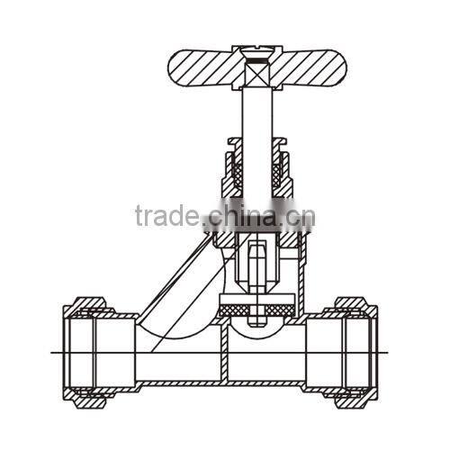 HR4040 manufacture brass water stop bibcock stop valve
