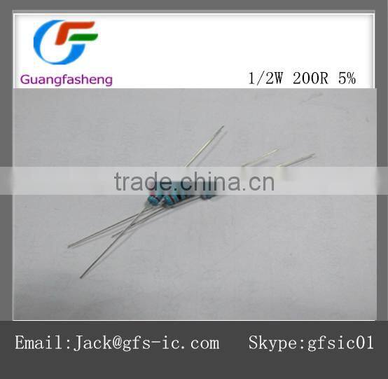(hot sale)1/2W 200R 5%
