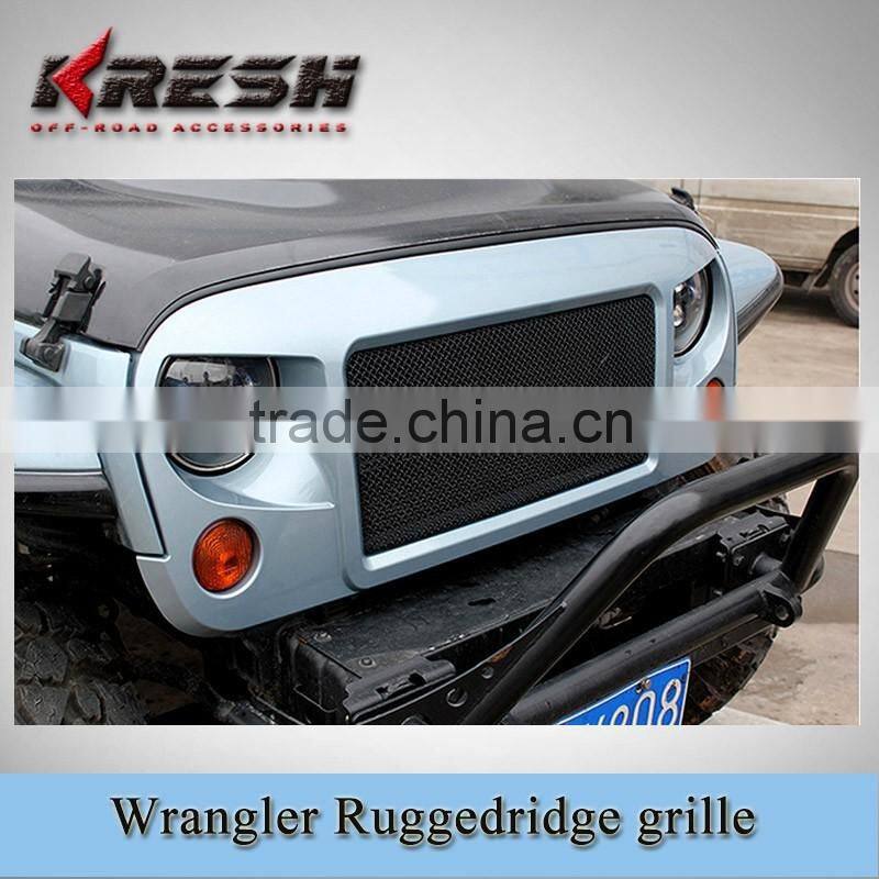 Various colors 4x4 Auto wrangler plastic ruggedridge grille for wrangler JK, plastic wrangler grille