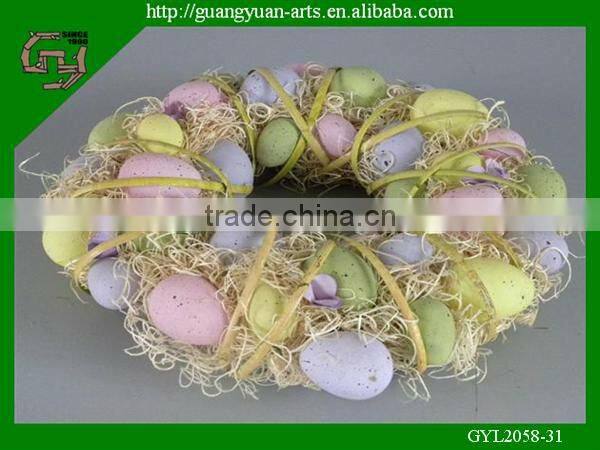2014natural material green heart shape crafts for home deco