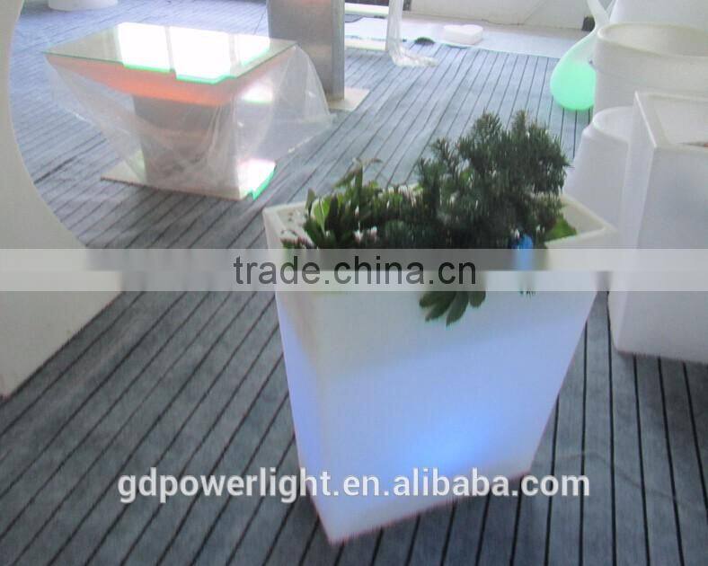 New PE plastic Flowerpot with LED light YXF-6070