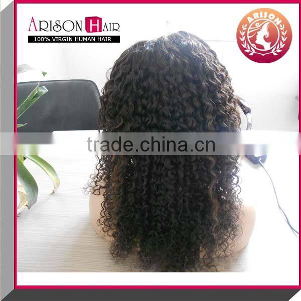 kinky curl u part full lace wig