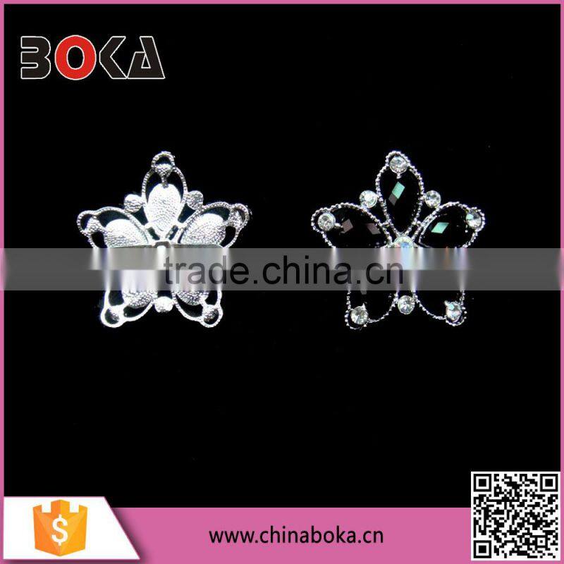 BOKA Star Shaped Rhinestone Alloy Metal Shoe buckle, Star Rhinestone Buckles for bags