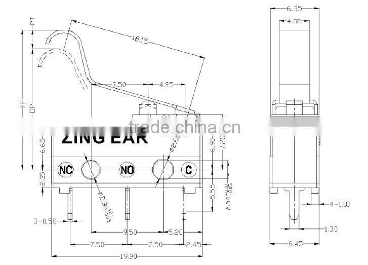 Touch momentary motorcycle 0.1A 125V 250V push button on off type of electric micro switch