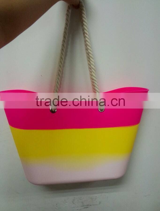 2016 Silicone promotional beach bags/foldable beach bag