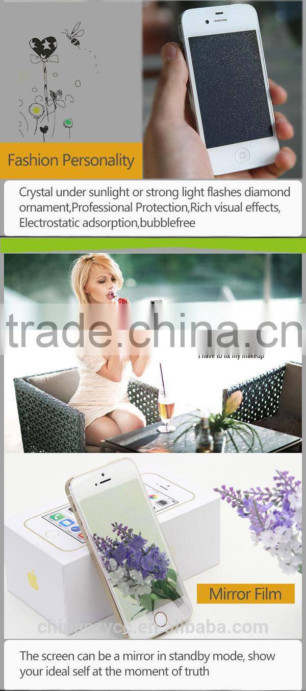 Mobile accessory golden diamond screen protector for HTC One M8