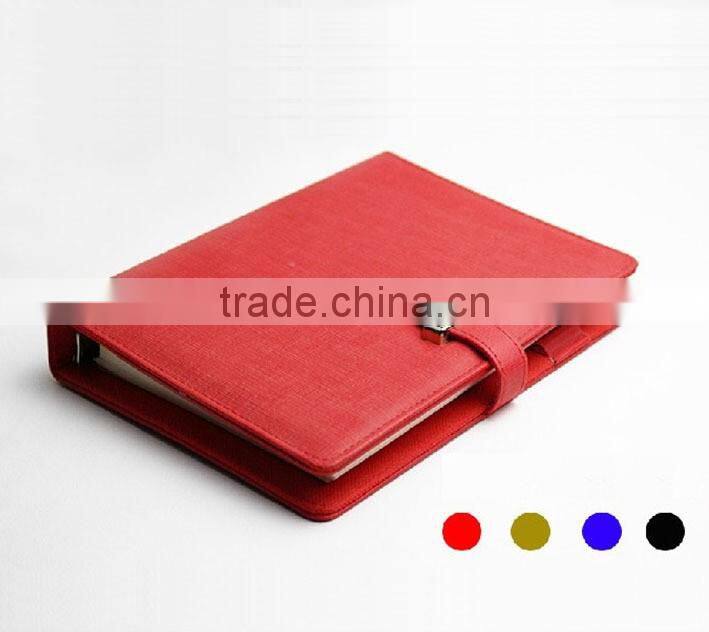 2016/2017 embossed leather or pu covers daily planner diary and notebooks