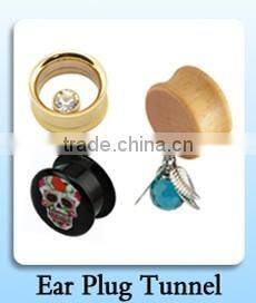 2016 Ear Gauges Expander Stretching Kits Tunnel Plug In Stainless Steel