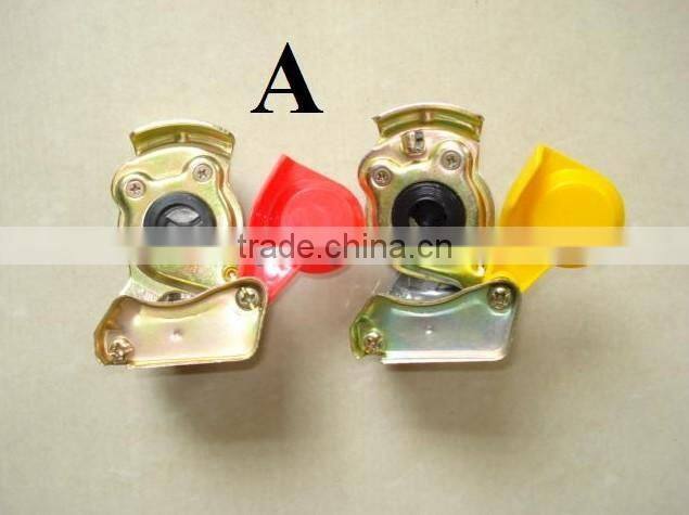 Trailer air coupling palm head