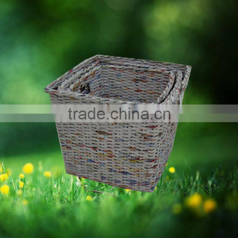 Hot sale high quality newspaper basket for Home&Office set of 3