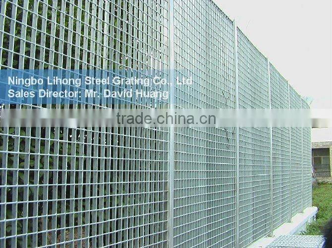 galvanized forge welded steel grating fence