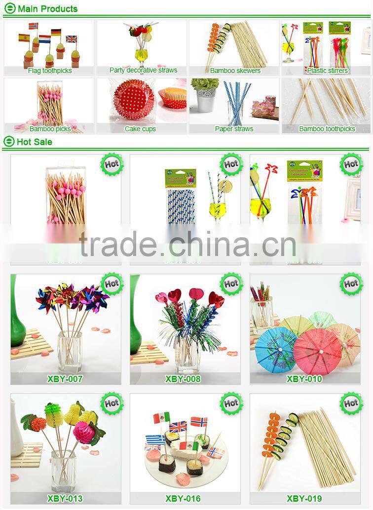 Party supplies cocktail fruit wooden decorative picks