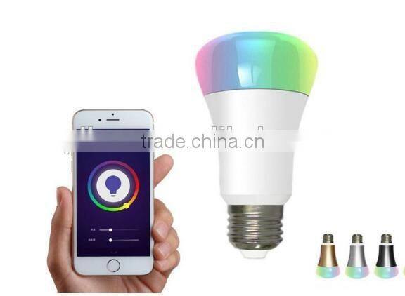 Cool color & Warm color adjustable 7W Bluetooth LED Smart Blub