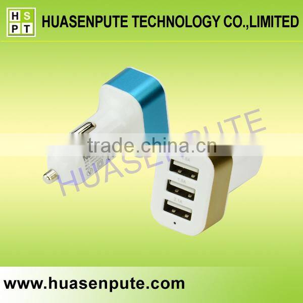 Alibaba Express Mobile Phone Car Charger, Triple Car Charger for Tablet