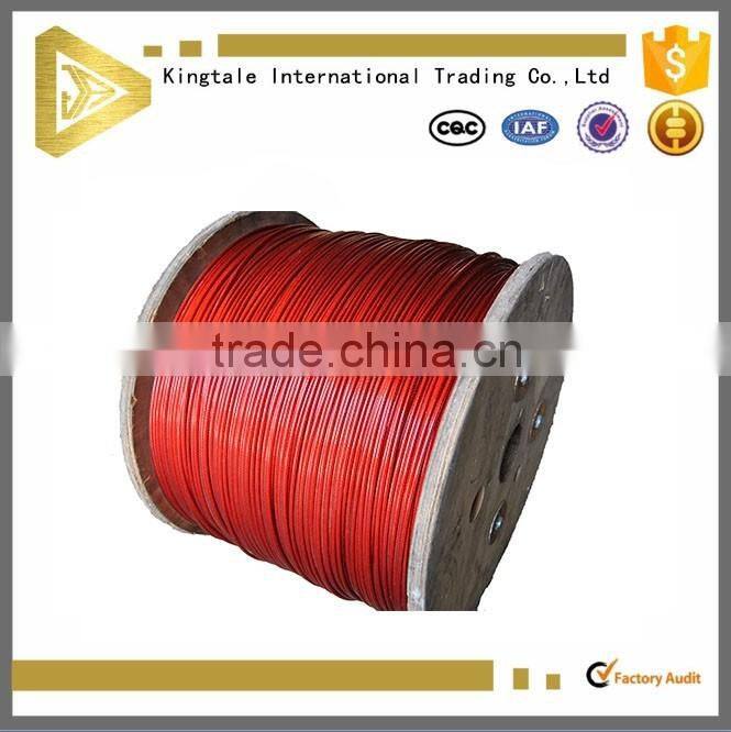 1x19 8mm Pvc coated galvanized steel wire rope from alibaba china
