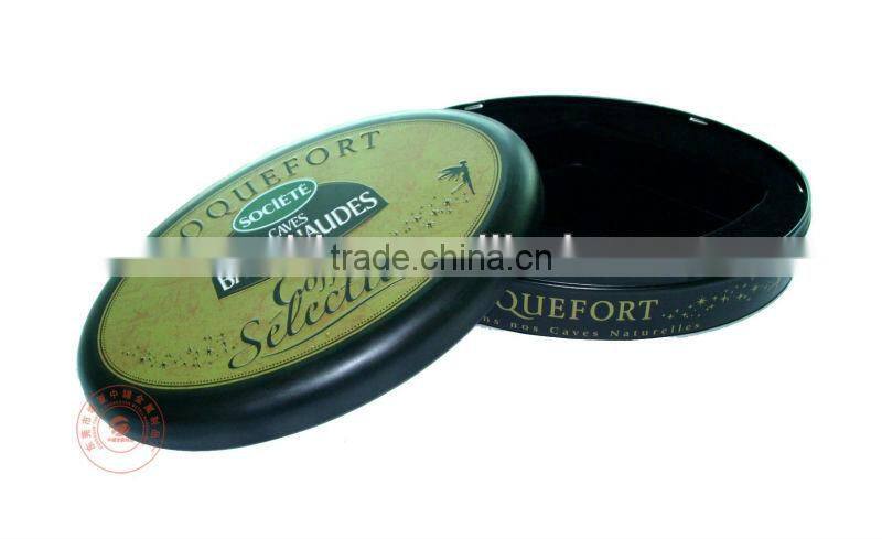oval shaped tin; dongguan tin box; gift tin can