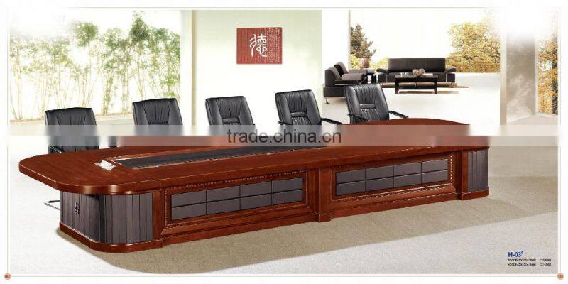 super huge office mdf wood conference table microphone factory sell directly HP37
