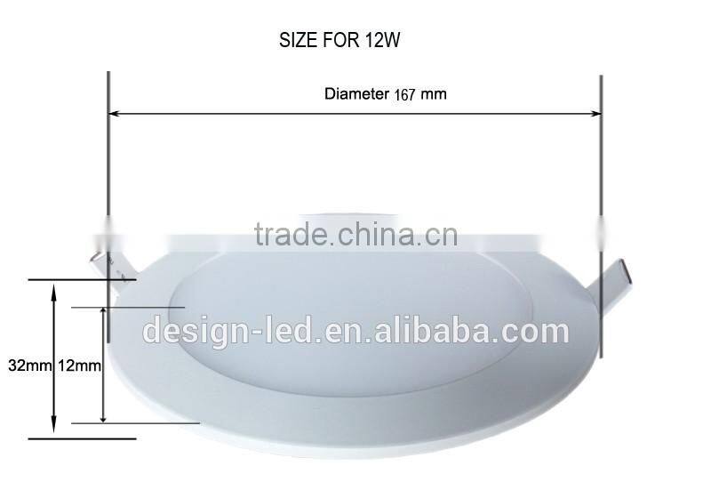 New Design Aluminum Display Panel LED SKD CE RoHS Cheap 6W 9W 12W 15W 18W