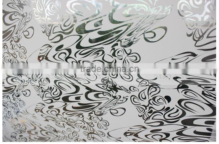 PET Wild Flower Pattern Decorative Film Similar to 3M Window Film