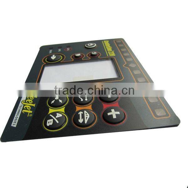 Custom Silicone Rubber Button Membrane Switch With PCB And Transparent Window